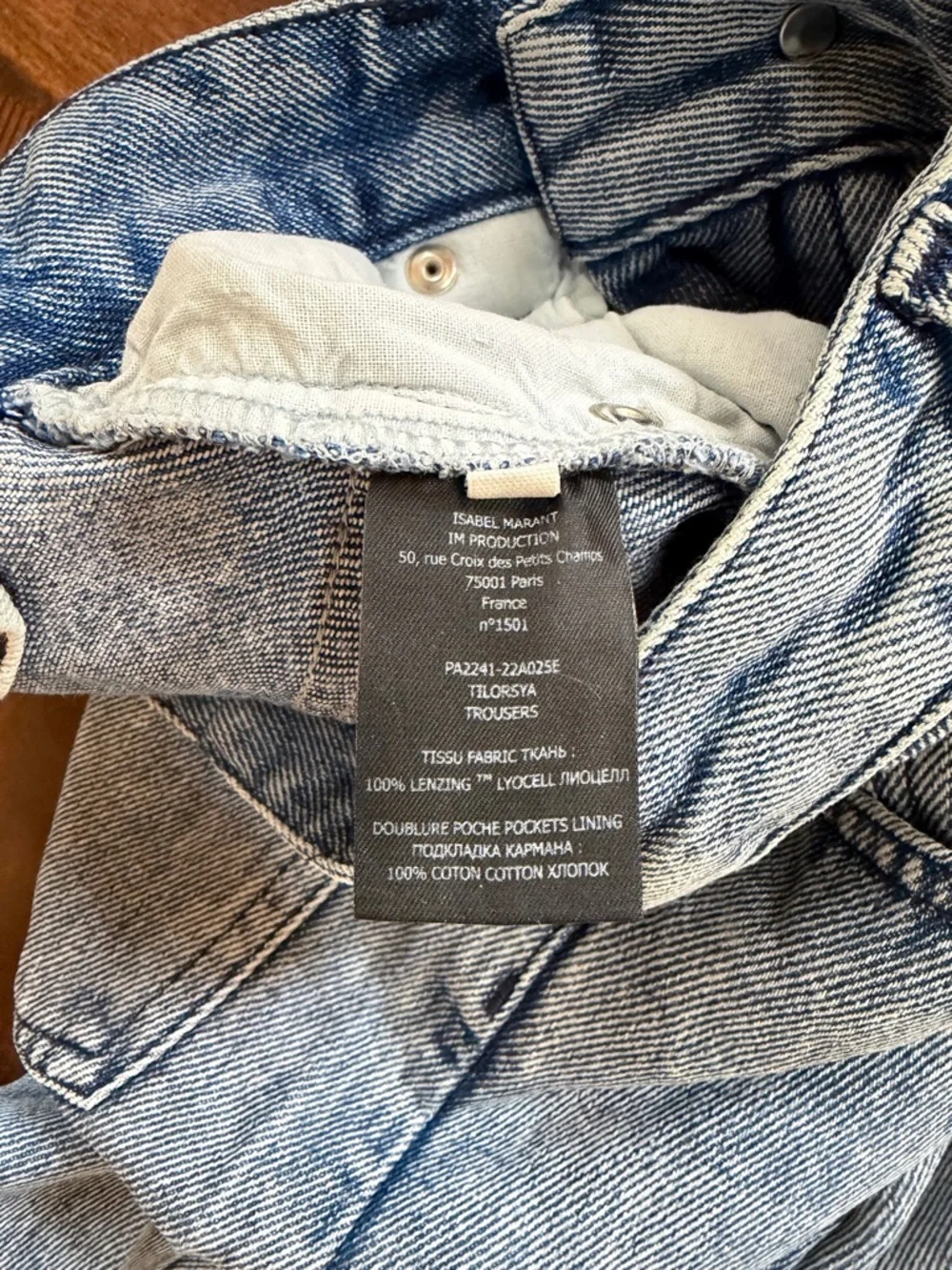 Isabel Marant Etoile High Rise Wide Leg Lyocell Jeans - Picture 6 of 8